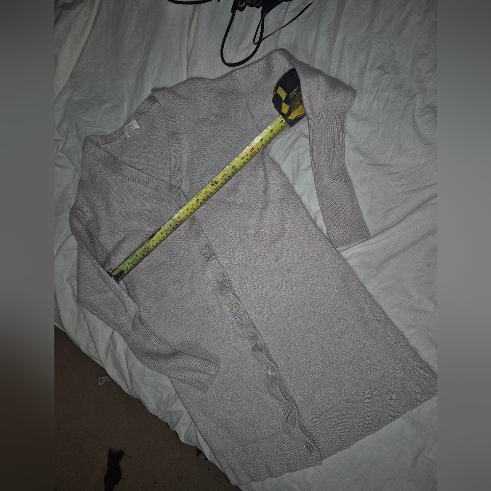 Wilfred Light Gray Button-Up Cardigan